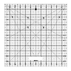 Quilting Ruler 12"x12"