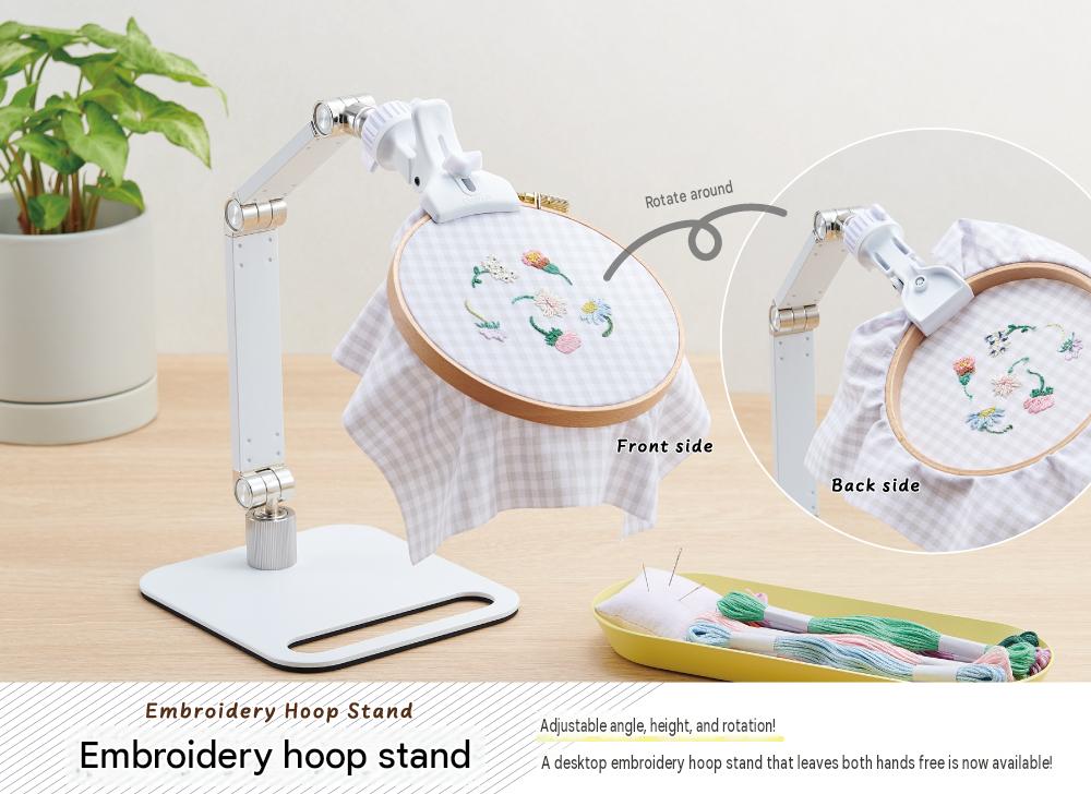 Clover Embroidery Hoop Stand Made In Japan - Hold 8cm ~ 30cm Hoops