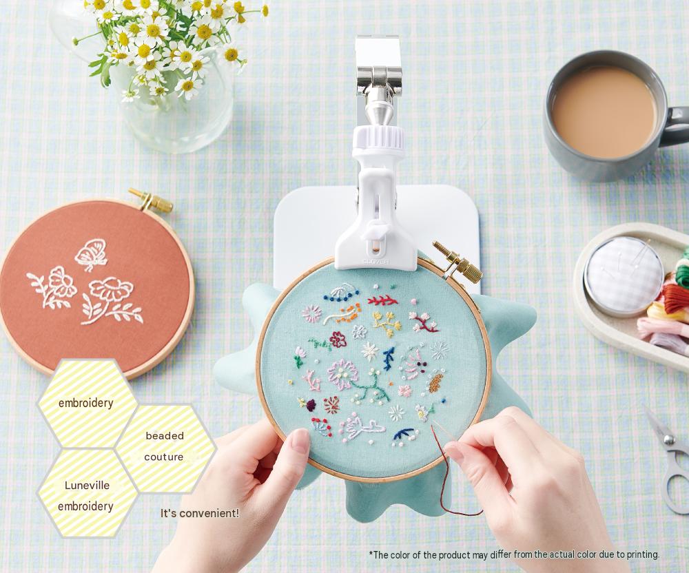 Clover Embroidery Hoop Stand Made In Japan - Hold 8cm ~ 30cm Hoops