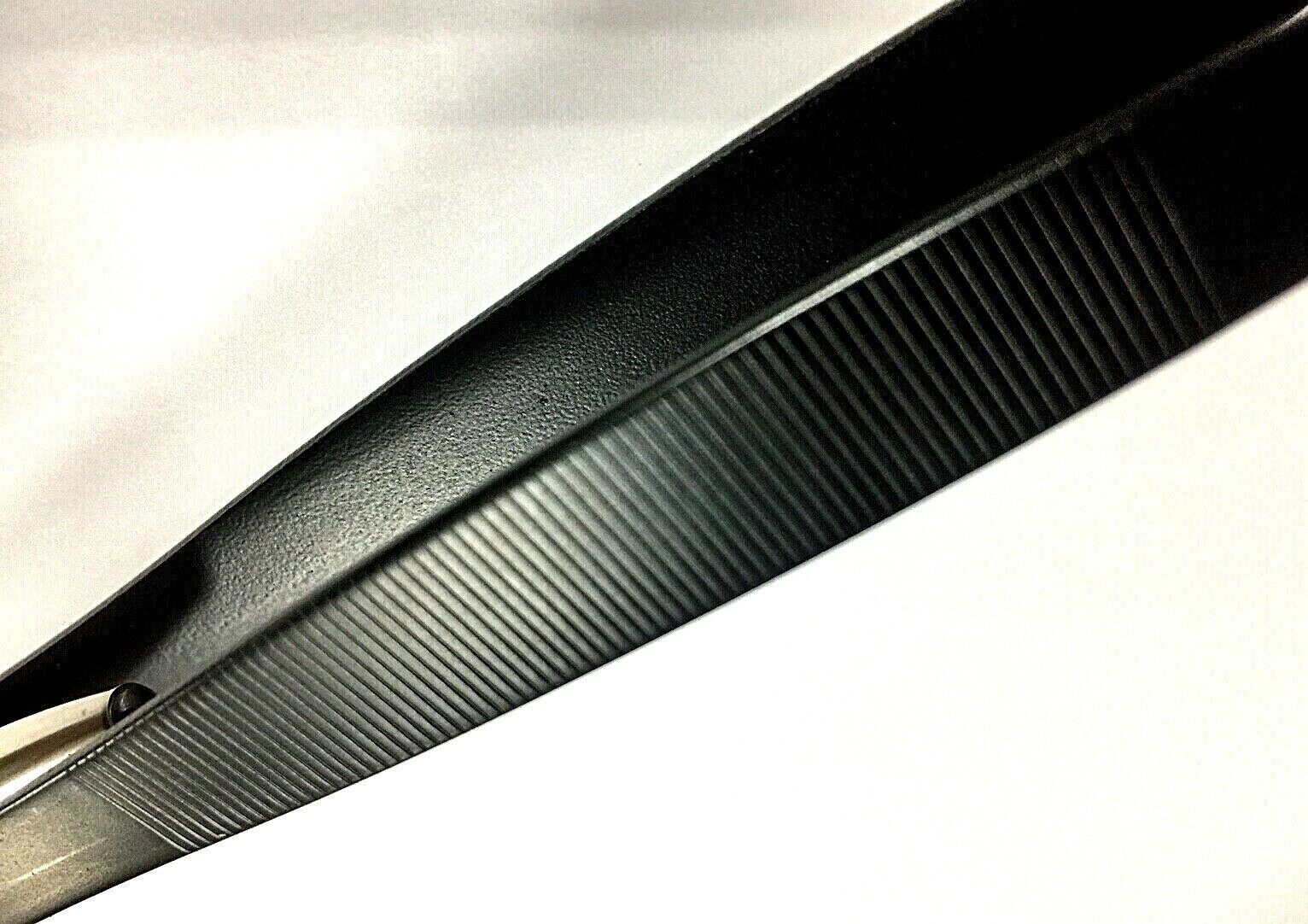 LED Lighted Tweezer with Bent Tips & Serrated Jaws 6.5" (168mm) Black Anodised