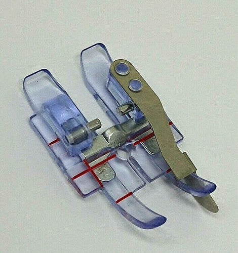 Clear 1/4" Foot with Spring Edge Guide  #820881096 for Pfaff Sewing Machines