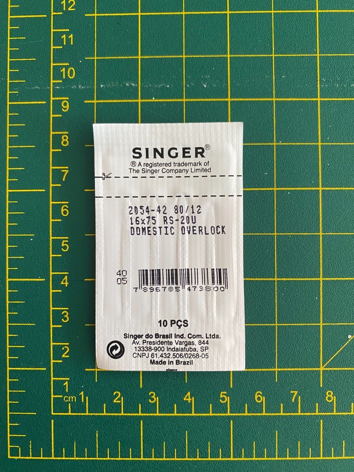 Singer Serger Overlock Needles #2054-42 80/12