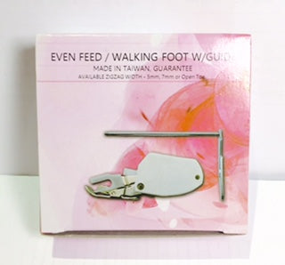 200339007 Open Toe Even Feed Walking Foot Attachment, Low Shank Screw On Janome