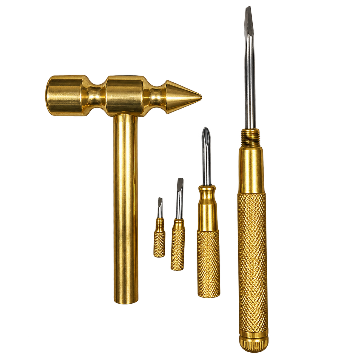 Craft Hammer Kit 5-in1 - Hammer, Flat & Phillips Screw Driver