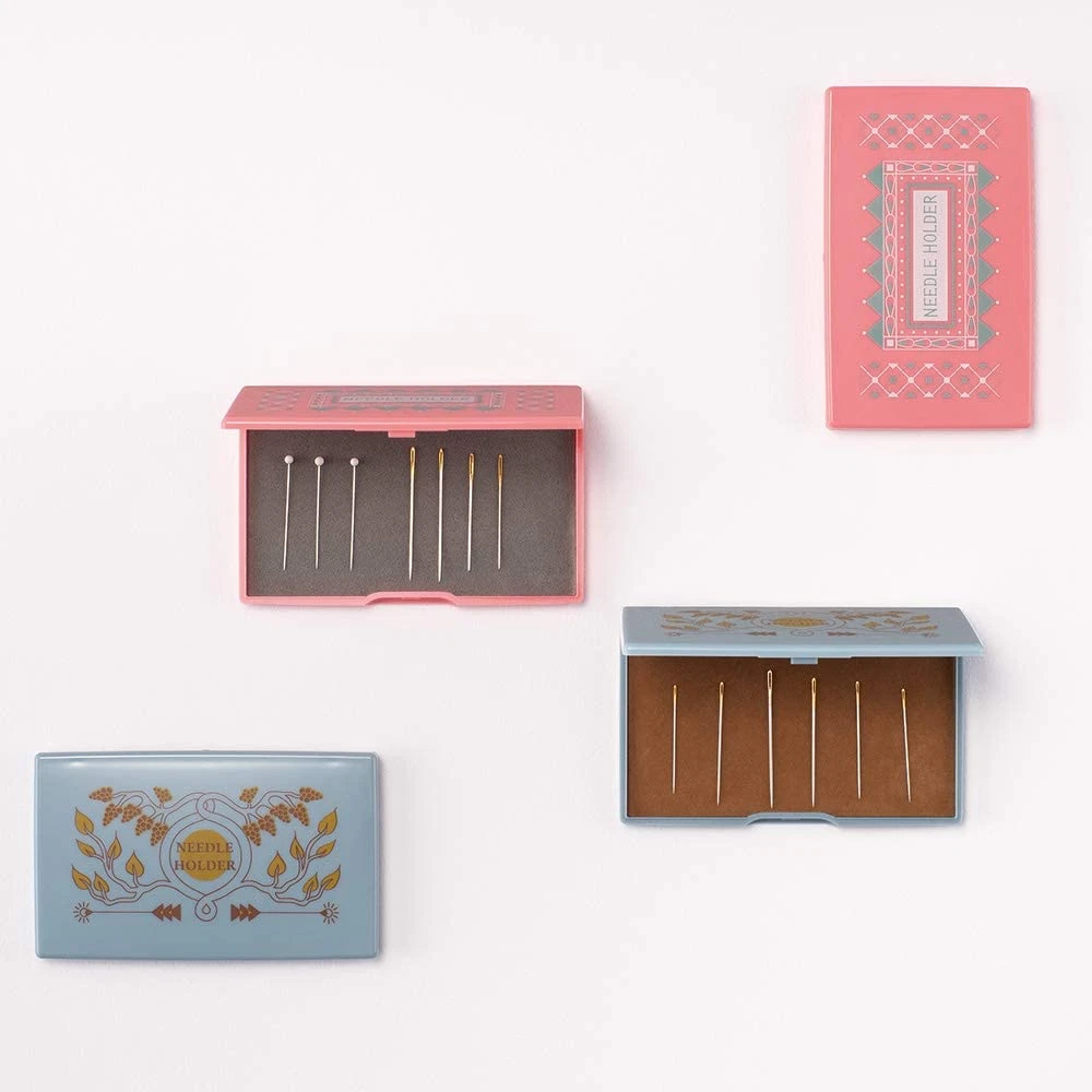 CLOVER Magnetic Pin Holder/Storage/Pin Cushion/Box - Blue, Pink