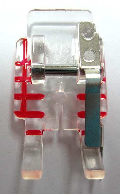 1/4" Clear Piecing Foot w/Guide