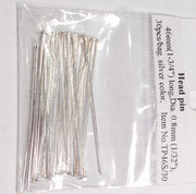 Head Pins 46mm Silver Colour