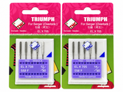 "TNC" Overlocker/Serger/Coverstitch Needle ELx705CF Chrome Finish 5/Pack