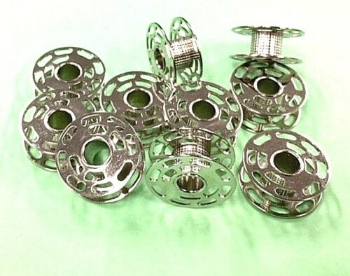 10X Metal Bobbin with Holes Both Sides "Knurled Stem" #0060265000QW Bernina