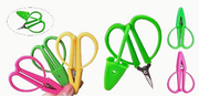Plastic Handle Mini Scissor  with rubber protective cap size: 58mm