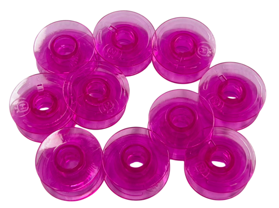 10 x Plastic Bobbin (Purple)#4131825-45  for Husqvarna Viking