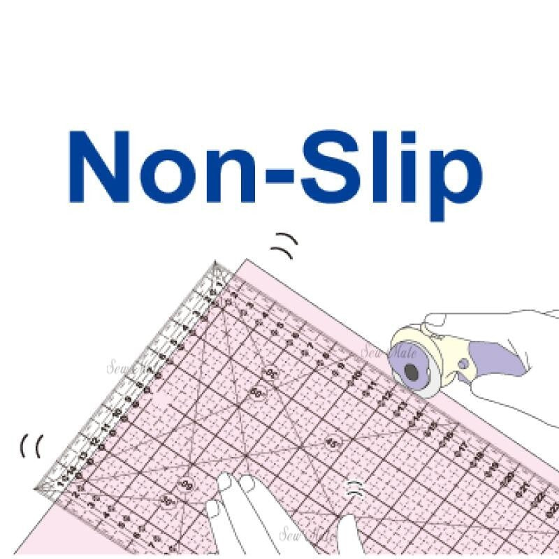 Non-Slip Quilting Ruler (Imperial Version) 9"x8"x3mm