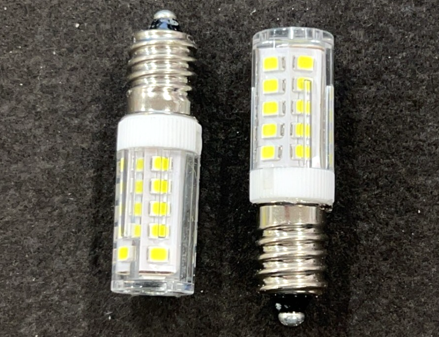 2X LED SMD Sewing Machine Bulbs (Globes) Natural White E14 35SMD, 3W 6000K