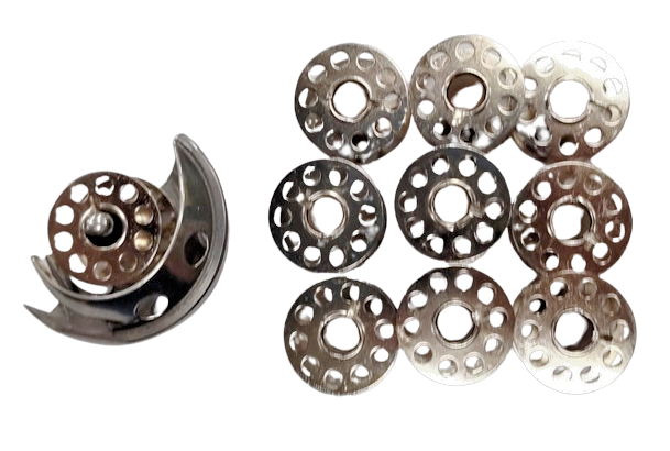 Shuttle Hook 2515 +10X Steel Bobbin (10 Holes) #2518