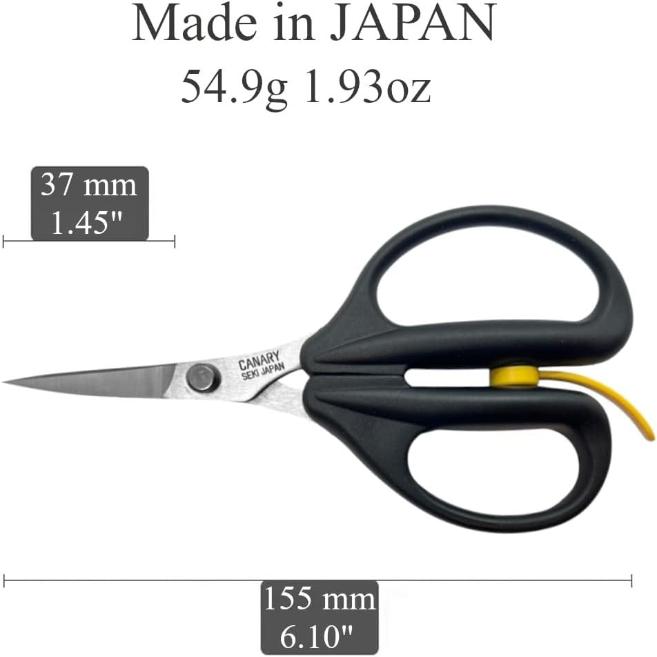 「長谷川刃物」CANARY  Made In Japan - Thin Curved Blade Pointed Tip Shear