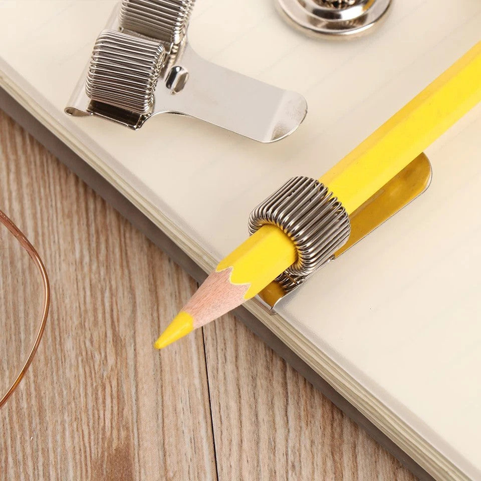 2X  Pen & Pencil Holder (Triple)- Spring Type with Clip Holding "3"  Pen  #PH-3C