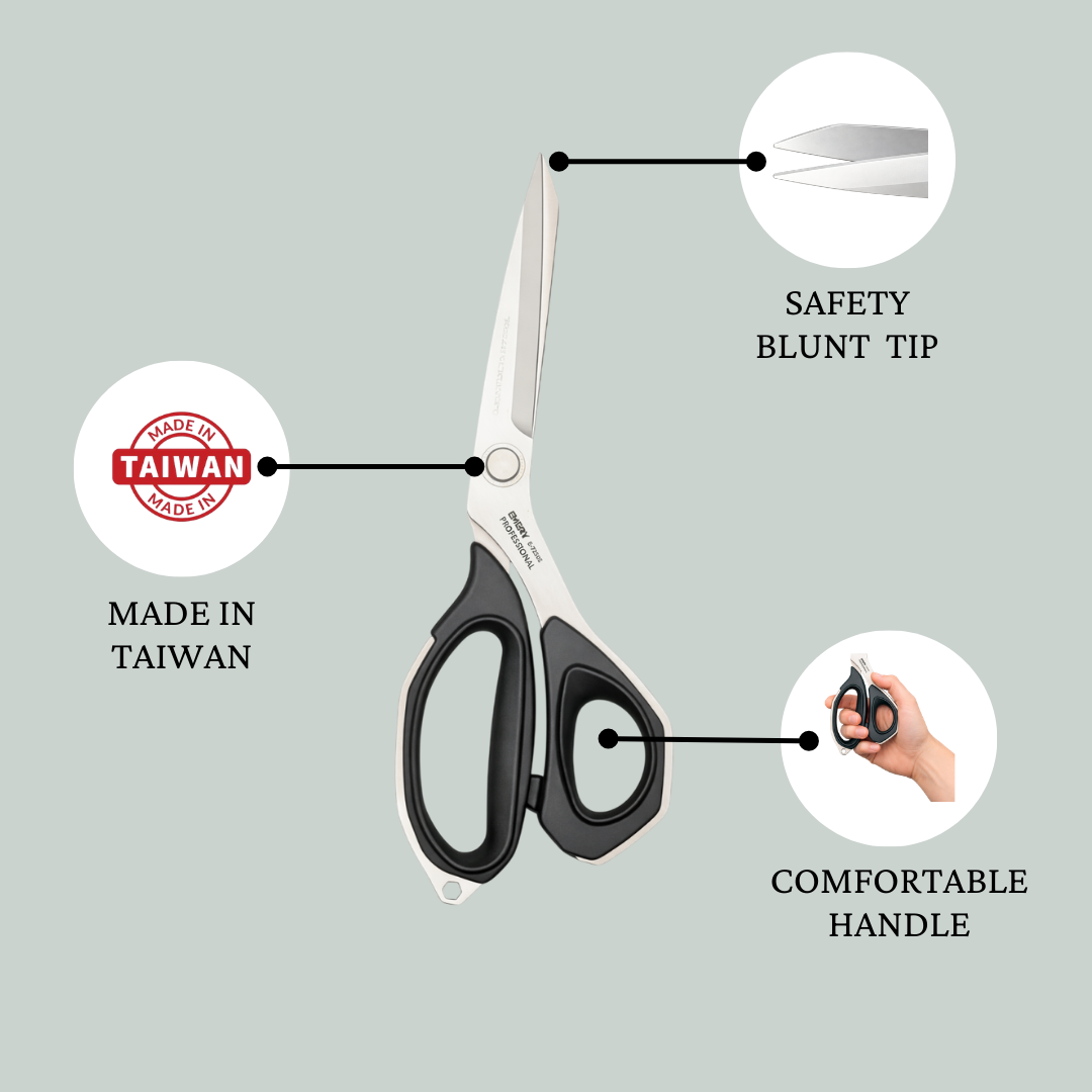 EMERY 10" Professional Comfortable-Handle Dressmaking Shears/Scissors/Tailor 7250-E
