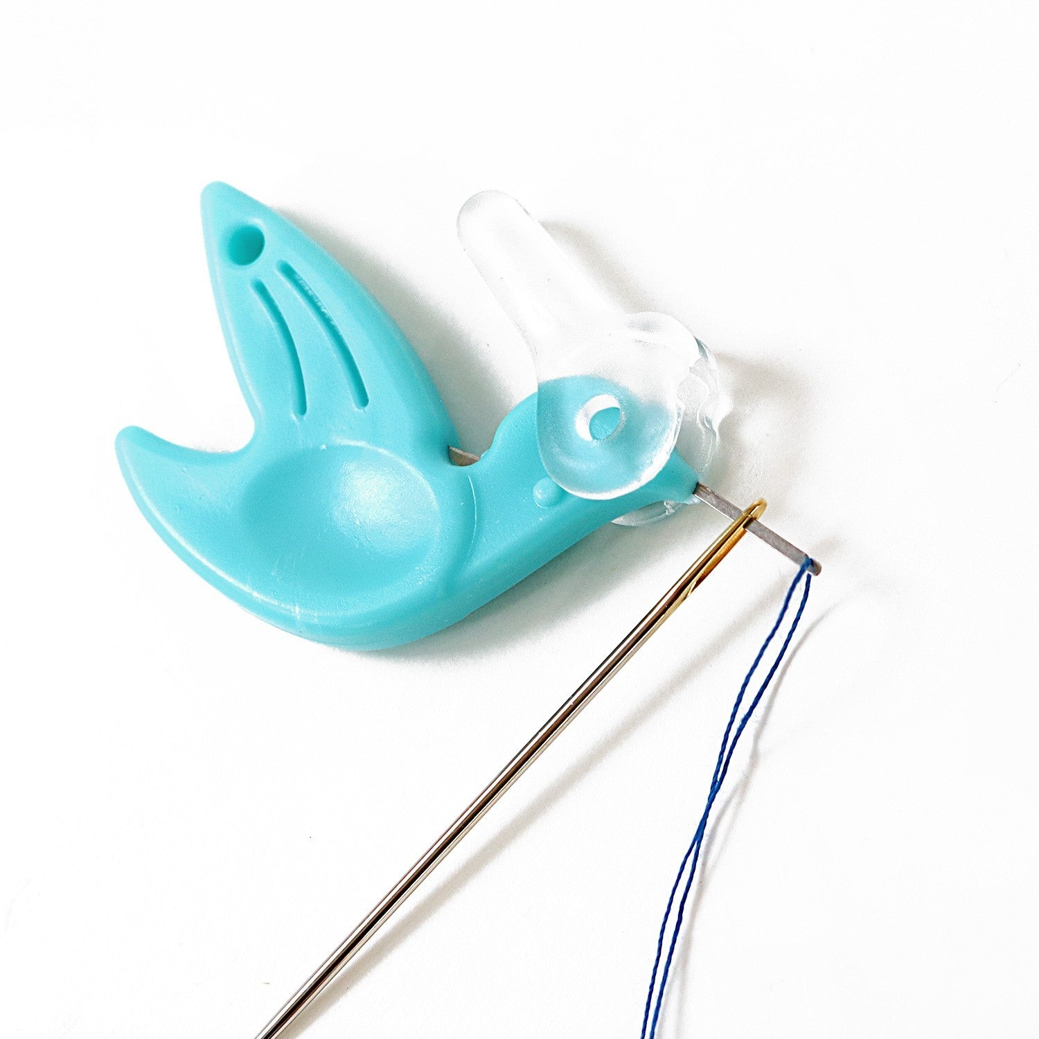 Prym Birdie Hand Needle Threader - Pink, Mint Blue
