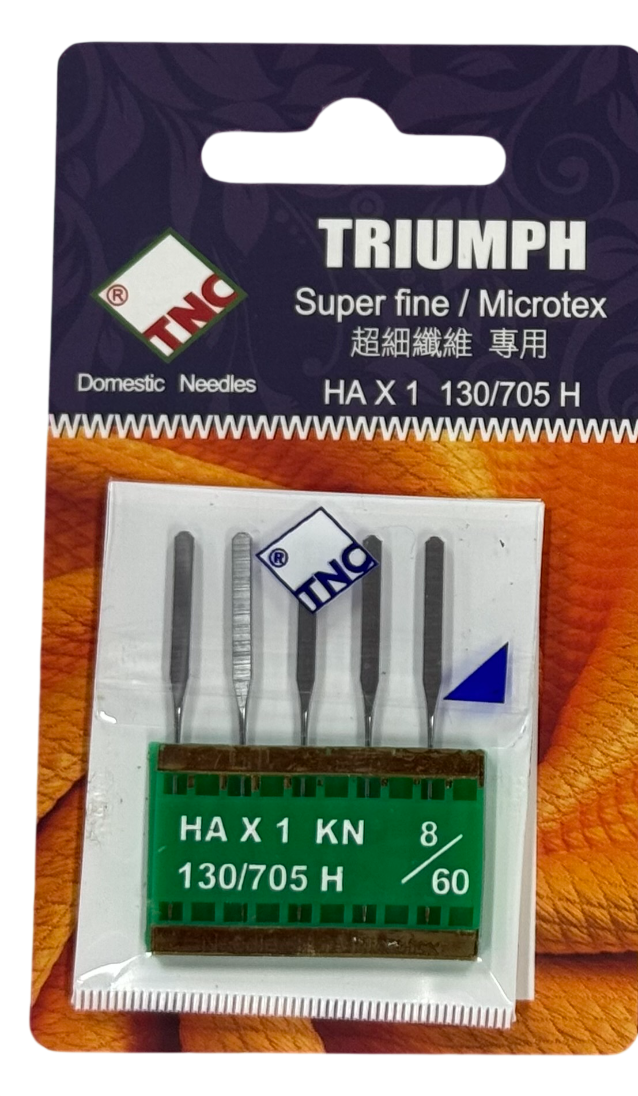 TNC Machine Titanium Needles 9/65 HAx1 130/705H (Microtex/Super Fine) 5/pack