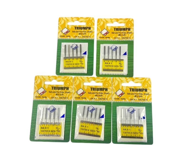 TNC Machine Needles HAx1 - Ceramic Coated (Ball Point For Knits, Stretch) 5/pack