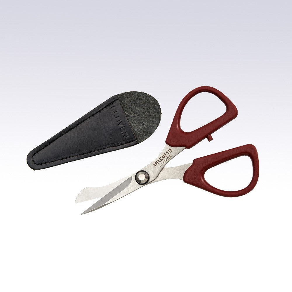 Clover Applique Duckbill Scissors for Leather/Heavy Duty - 11.5cm/115mm