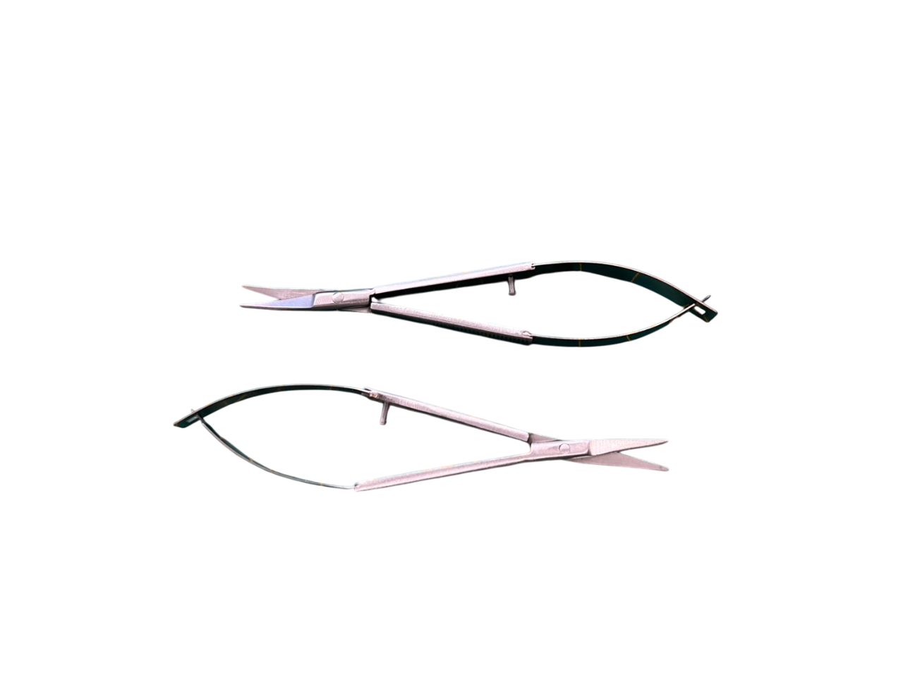 Spring Tension Snipper Cutter Scissor - Straight or Curved Blades