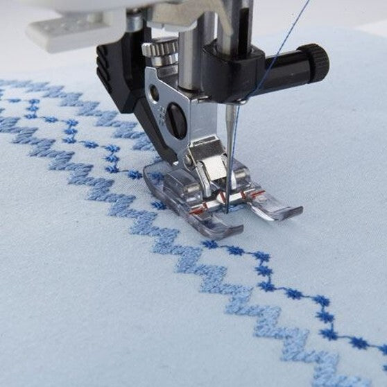 Clear Open Toe Foot for IDT, 9mm #820916096 for Pfaff Domestic Sew. Machines