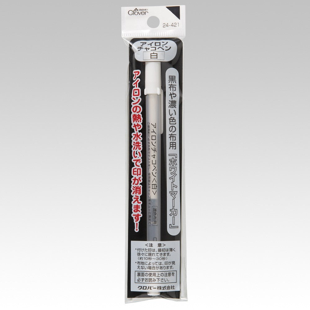 CLOVER Iron-off Pen White CL24-421