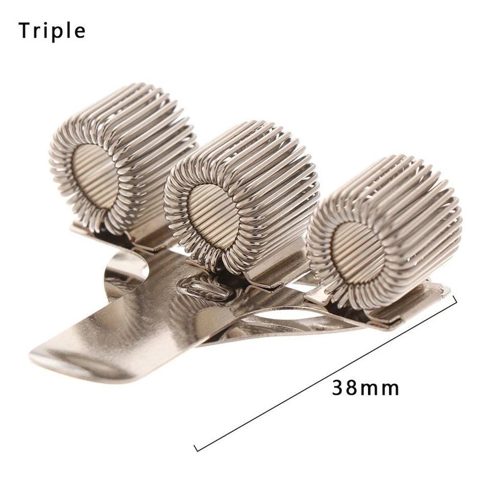 2X  Pen & Pencil Holder (Triple)- Spring Type with Clip Holding "3"  Pen  #PH-3C