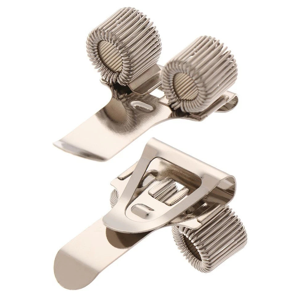 2X  Pen & Pencil Holder (Spring Type) with Clip Holding Two Pens or Pencils