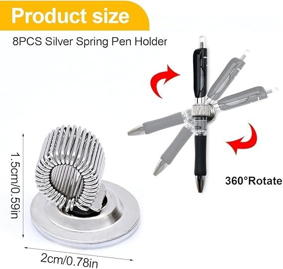 2X   Pen & Pencil Holder (Spring Type) - Self-adhesive   #PH-1S