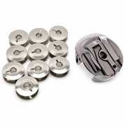 10X Metal Bobbins + Bobbin Case for Bernina 317, 517, 540, 542, 544, 640, 640-2