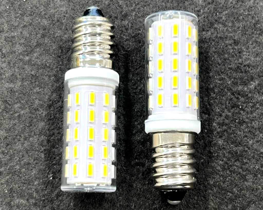 2X LED SMD Sewing Machine Bulbs (Globes) Natural White E14 54SMD 3W 4000K