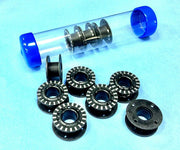 10X Bobbins #0334365400 + Bobbin Storage Tube for Bernina New 4, 5, 6, 7 series