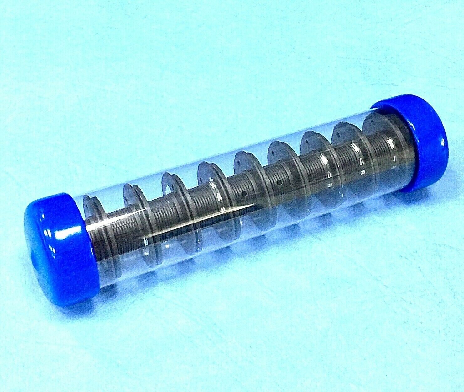 10X Bobbins #0334365400 + Bobbin Storage Tube for Bernina New 4, 5, 6, 7 series