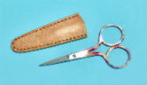 Embroidery Scissors with Leather Sheath