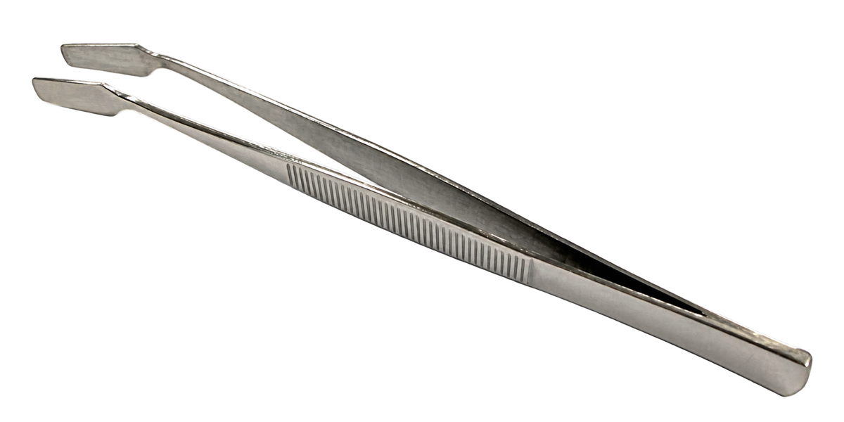 Flat Spade Tip Stamp Tweezer Philately Collecting Hobby Model Making Hand Craft