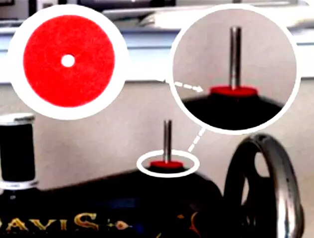 50/100 PCS Spool Pin Felt (Red) #8879 for All Domestic Sew. Machines