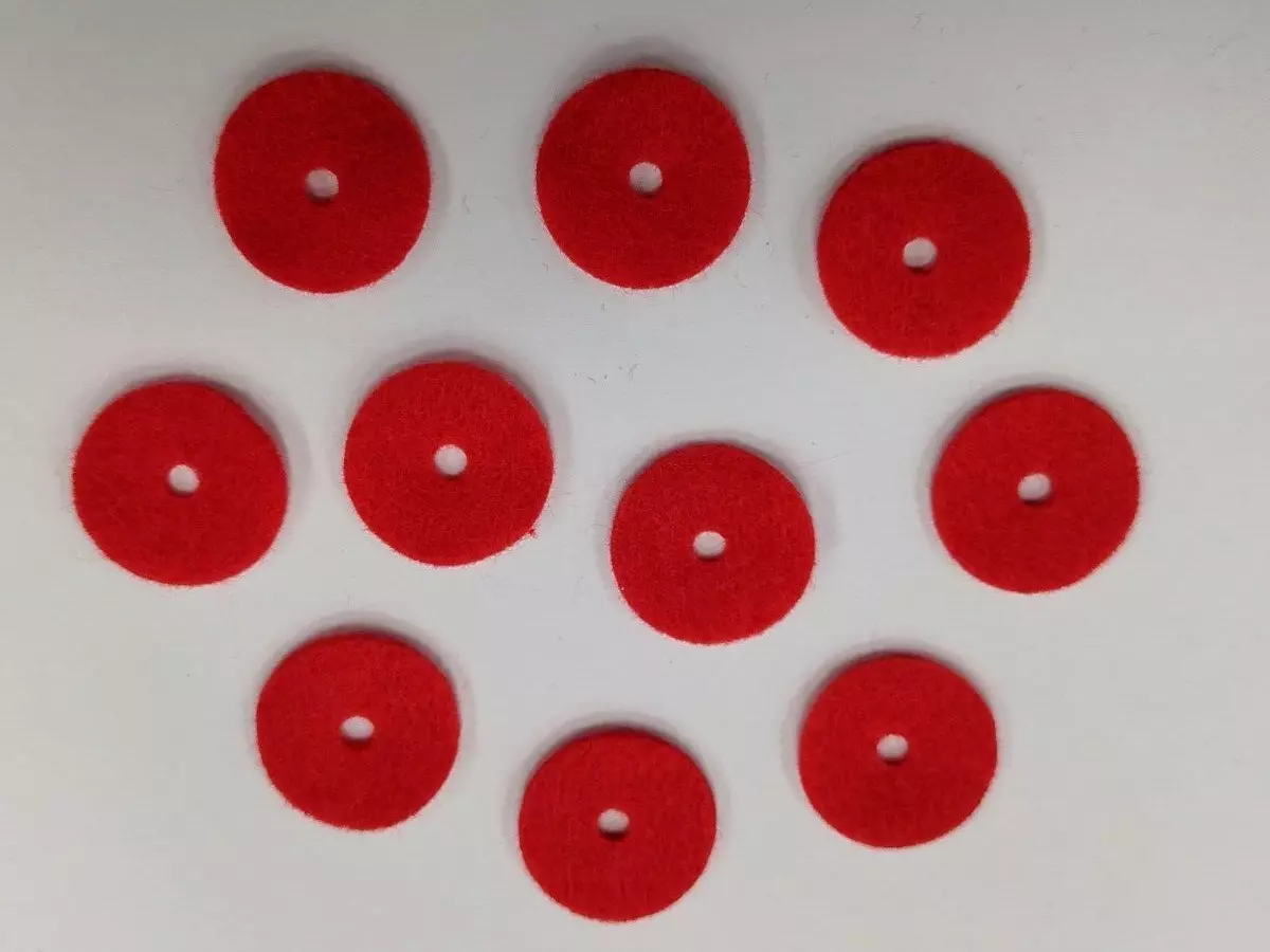 50/100 PCS Spool Pin Felt (Red) #8879 for All Domestic Sew. Machines
