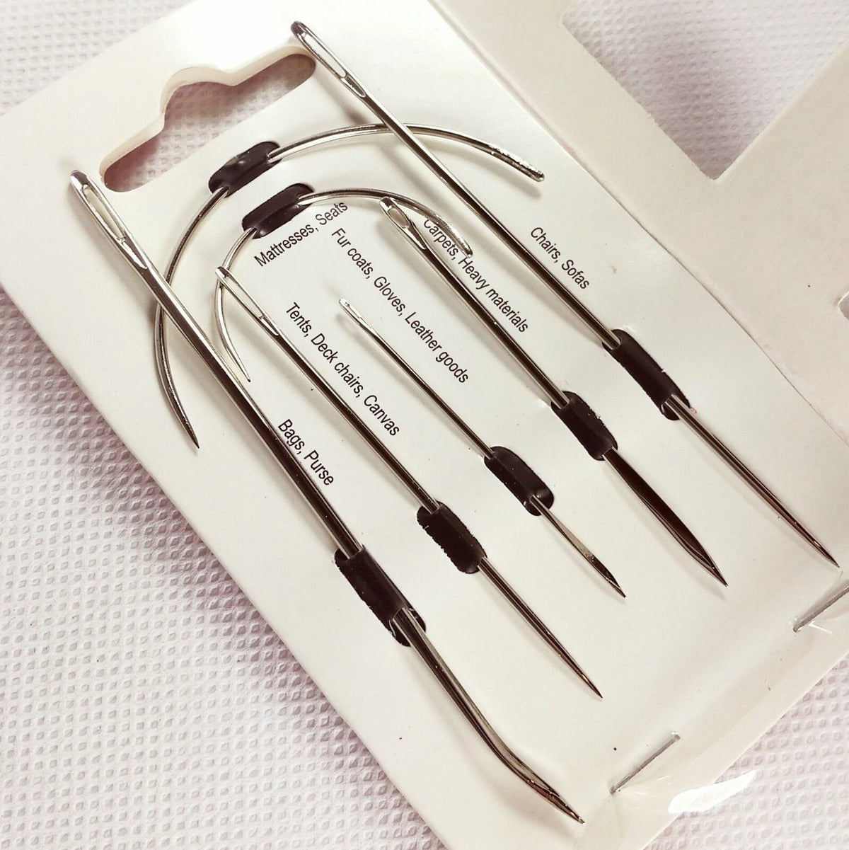 Hand Sewing Applique Repair Kit (All Purpose Sewing Needles) 7 Repair Needles