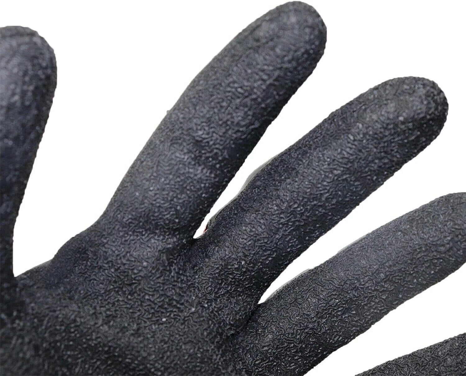 12X Rubber Safety Work Gloves Latex Coated - Large & Medium