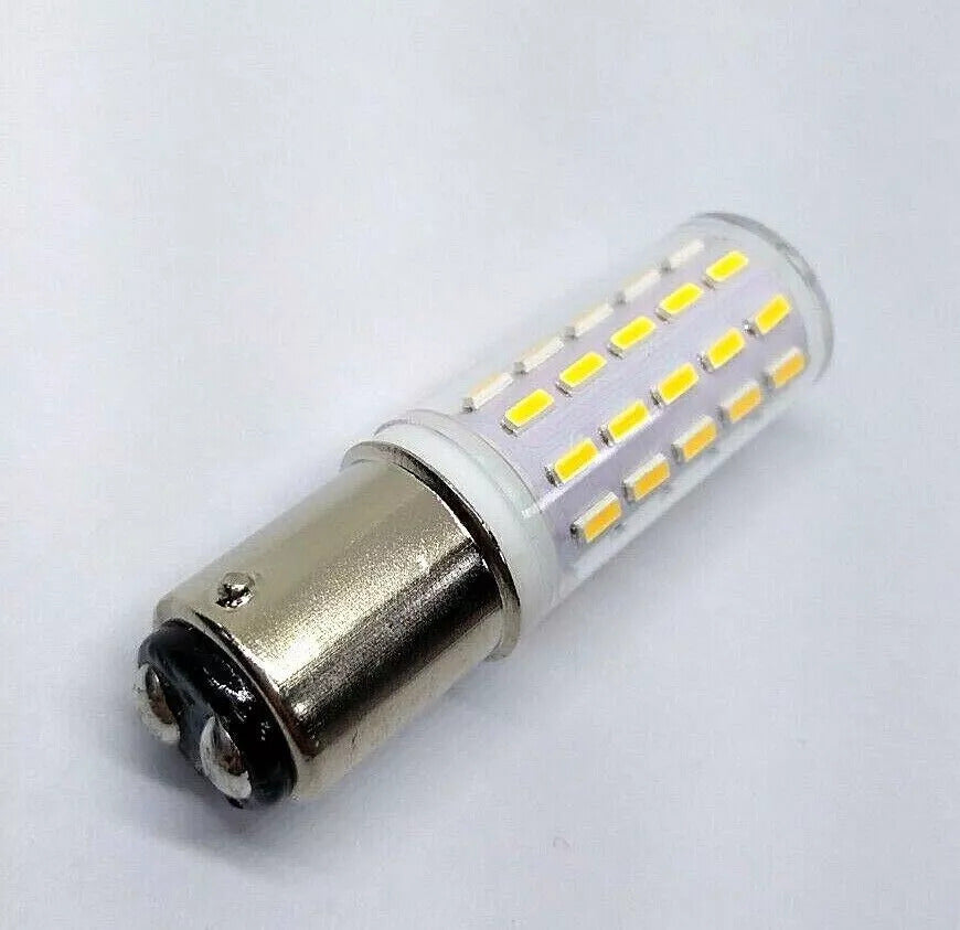 2 件 LED SMD 縫紉機燈泡 (燈球) BA15D 3W 4000K 自然白