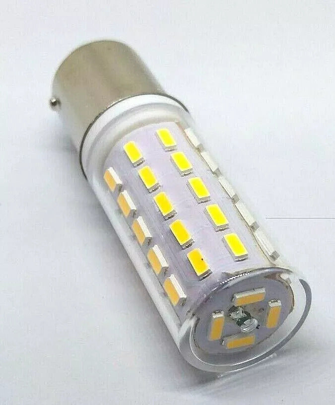2X LED SMD Sewing Machine Bulbs (Globes) BA15D 3W 4000K Natural White