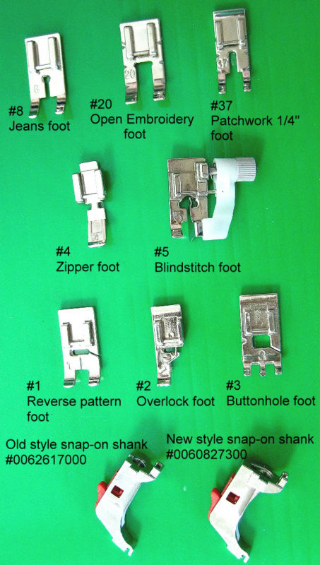 Bernina Snap-On Foot Set (Old Style)