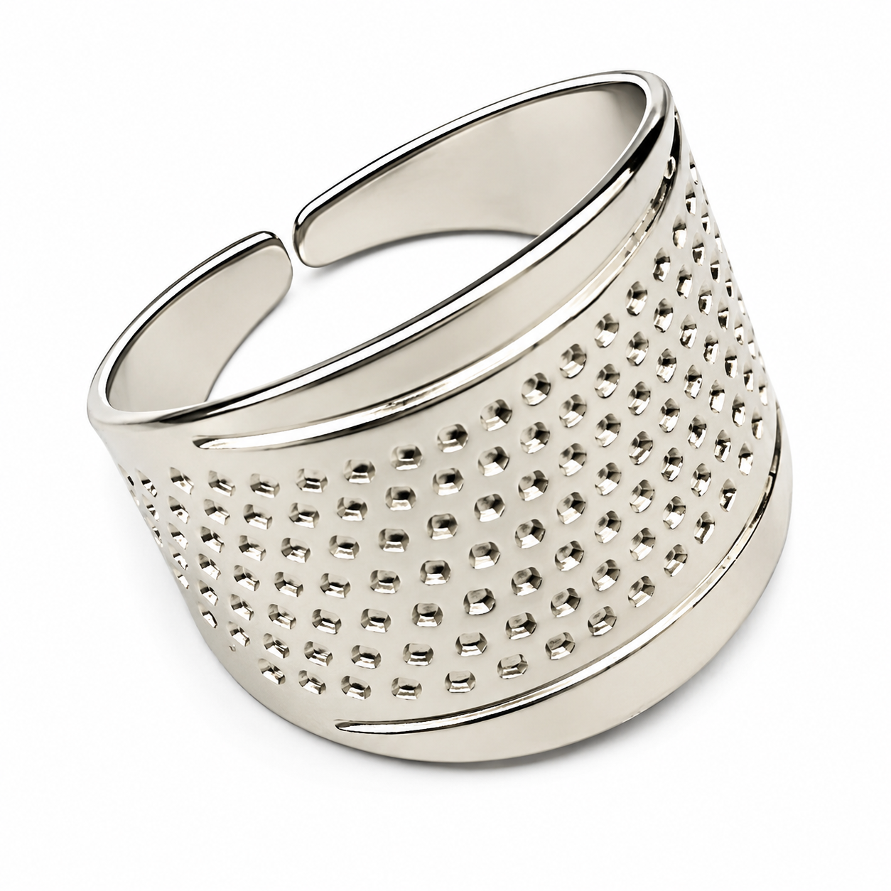 Quilting Sewing Adjustable Metal Thimble (Ring Type)