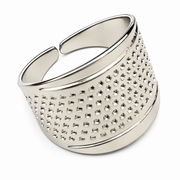 Quilting Sewing Adjustable Metal Thimble (Ring Type)