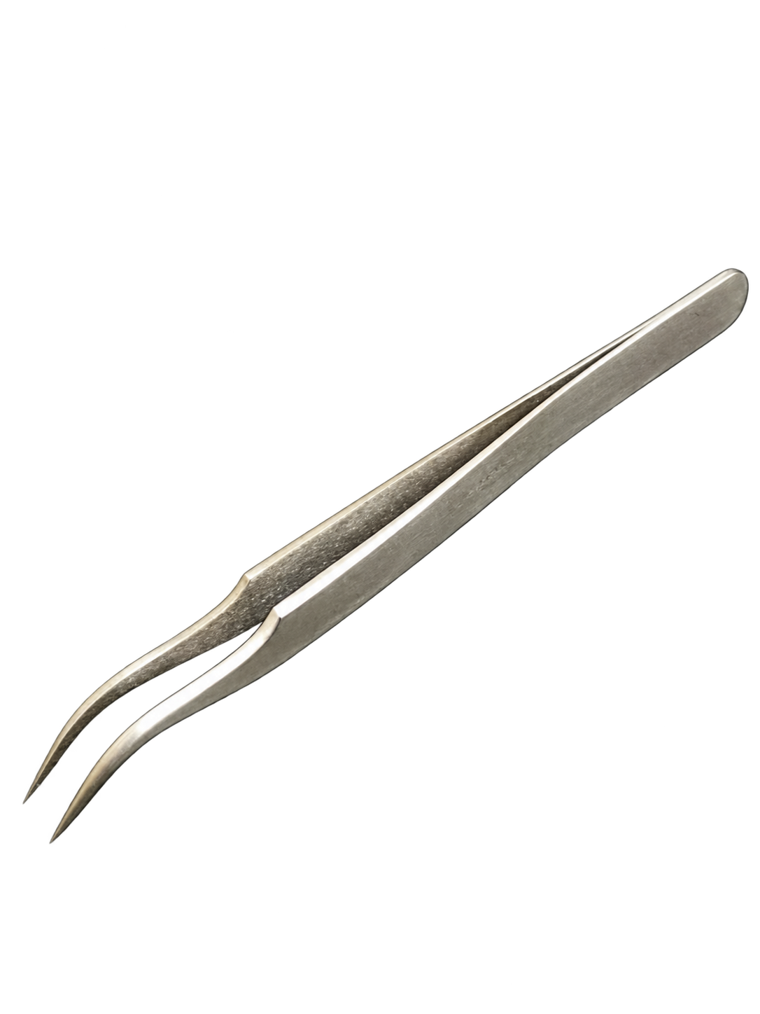 100mm Curved Pointed Precision Tweezers Bent Tip Jewellery Sewing Craft Tool