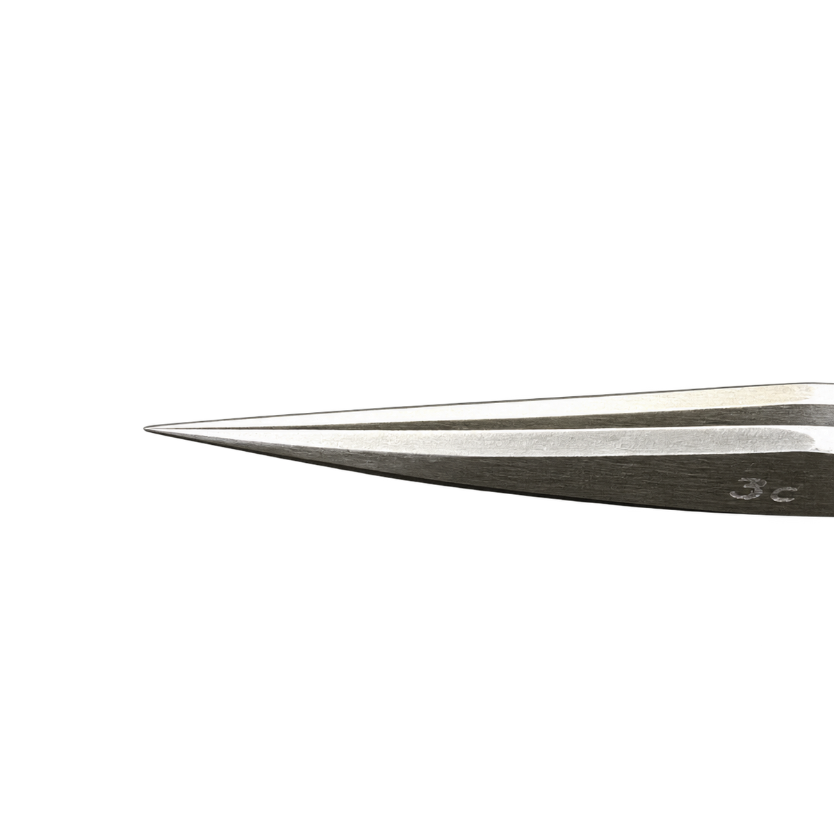 3C 100mm Straight Pointed Precision Tweezers Bent Tip Jewellery Sewing Craft