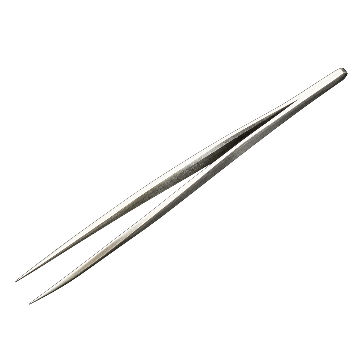 3C 100mm Straight Pointed Precision Tweezers Bent Tip Jewellery Sewing Craft