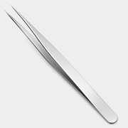 3C 100mm Straight Pointed Precision Tweezers Bent Tip Jewellery Sewing Craft
